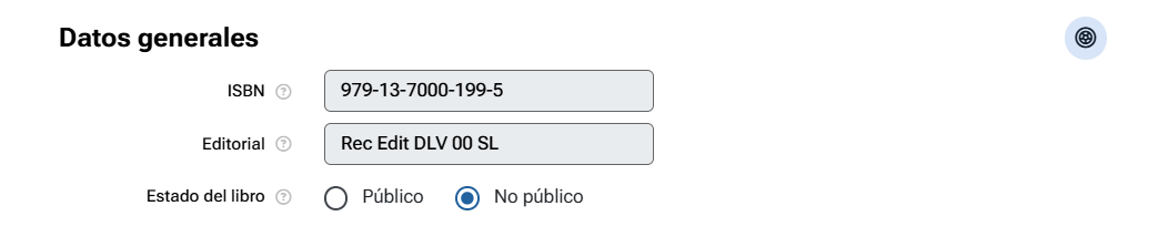 Datos generales del libro