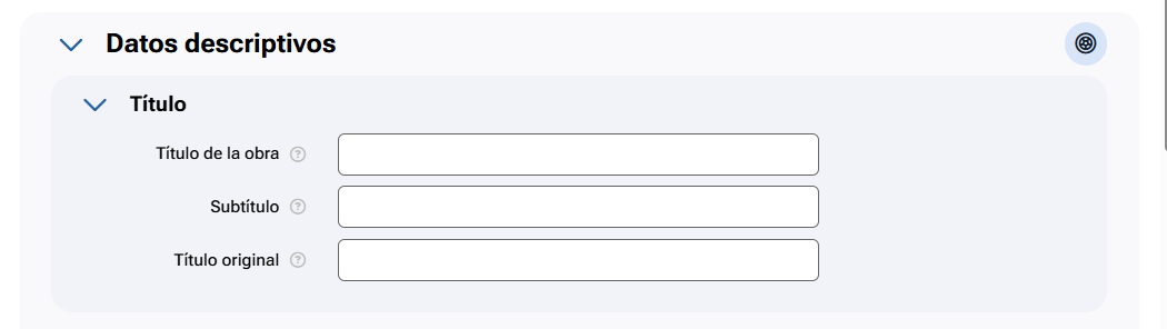 Título y subtítulo