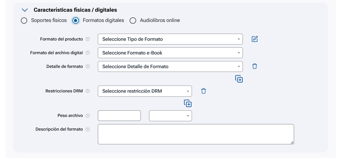 Formatos digitales
