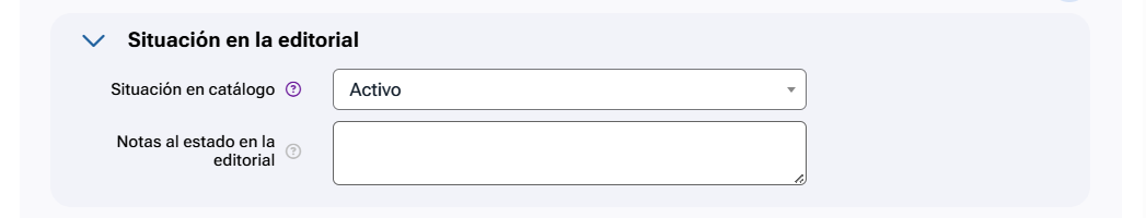 Situación en la editorial